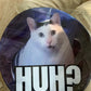 Huh cat meme funny cat memes mosue pad Round Mousepad Gousy