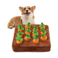 Gousy Carrot Puzzle Dog Squeaky Plush Toy Gousy